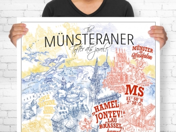 Münster Lieferlokal Poster